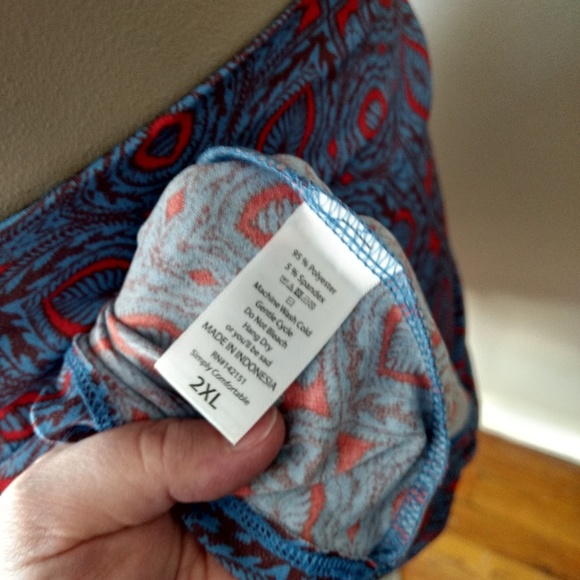 Azure 3xl LulaRoe NWT - Picture 3 of 6